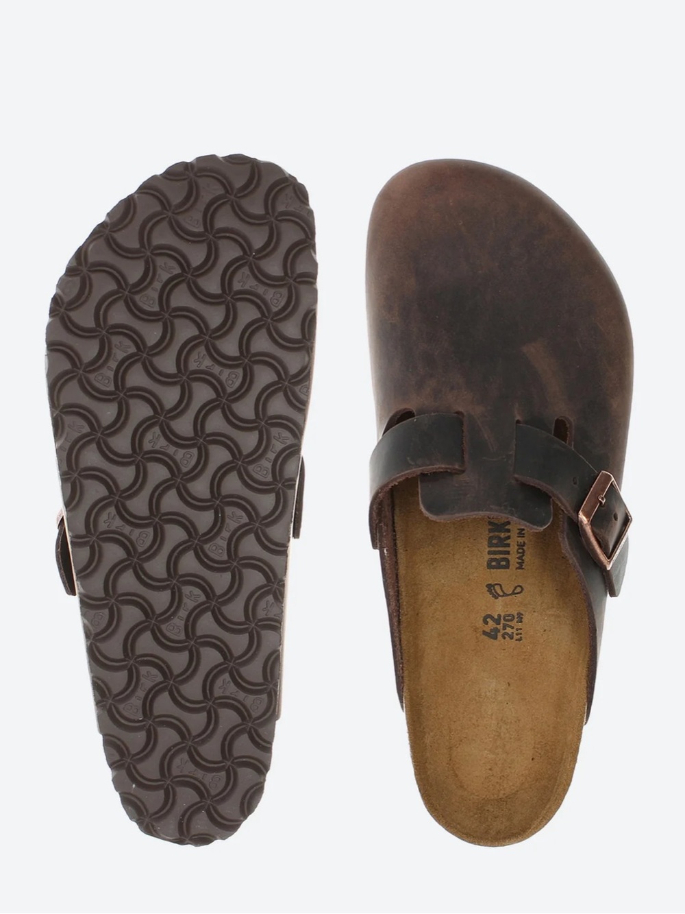 Birkenstock Boston Clog - Habana Oiled Leather 42